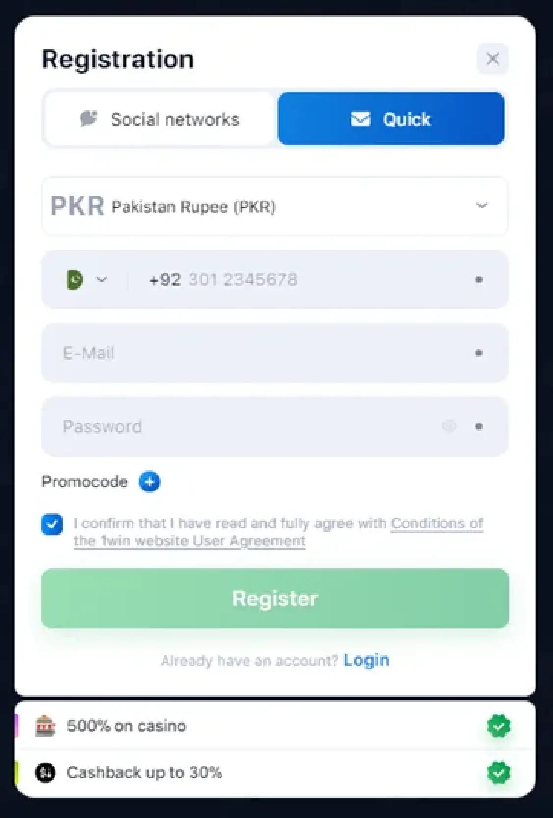 Aviator login